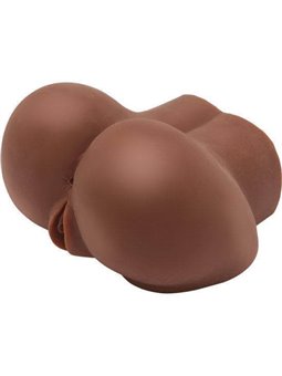 Act - Big Ass Realistic Masturbator with Brown Vibrator