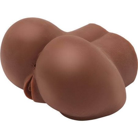 Act Big Ass Banger - Masturbatore Uomo Realistico Ano e Vagina con Vibrazione Marrone