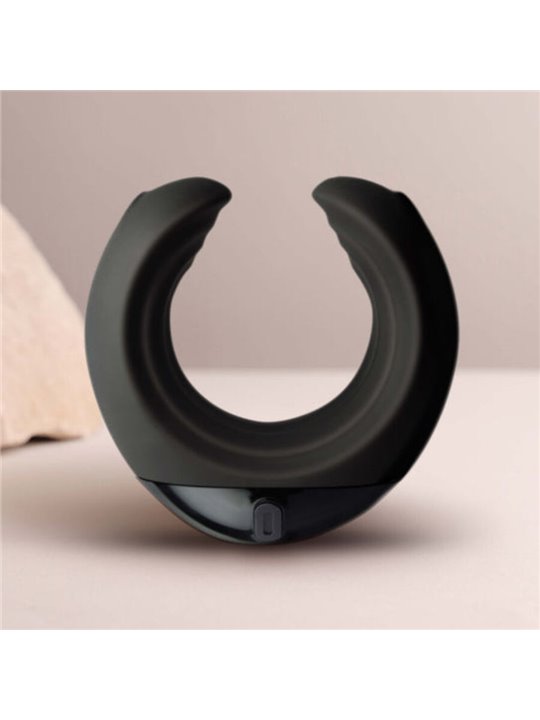 Rocks-Off Echo - Black Silicone Male Masturbator with Vibration
