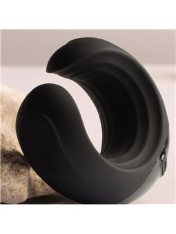Rocks-Off Echo - Masturbatore Maschile in Silicone Nero con Vibrazione