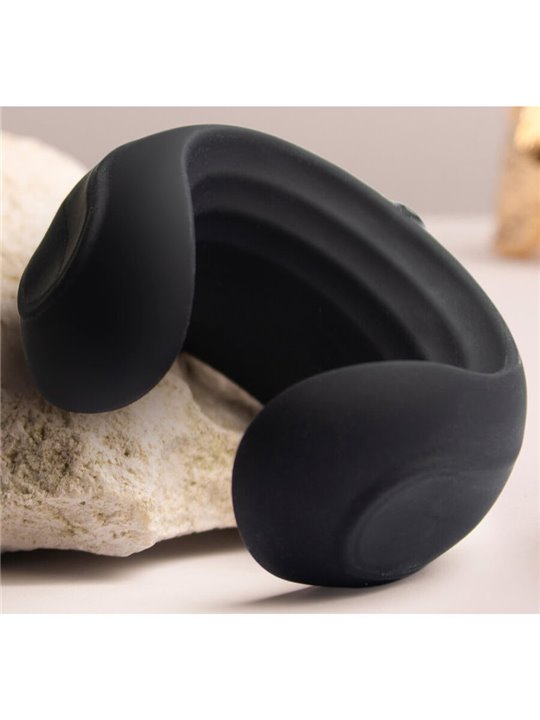 Rocks-Off Echo - Masturbatore Maschile in Silicone Nero con Vibrazione