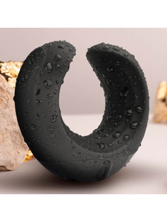 Rocks-Off Echo - Black Silicone Male Masturbator with Vibration