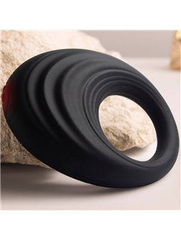 Rocks-Off Spire - Anello Fallico Vibrante in Silicone Nero