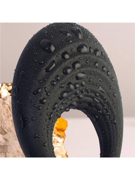 Rocks-Off Spire - Black Silicone Vibrating Cock Ring