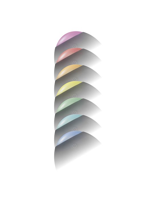 Toyjoy Eclipse - Anello Fallico Vibrante con Luce Led Multicolore