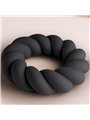 Rocks-Off Twist - Flexible Black Liquid Silicone Cock Ring