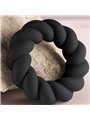 Rocks-Off Twist - Flexible Black Liquid Silicone Cock Ring