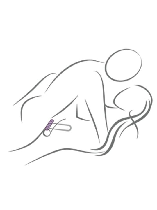 Rocks-Off Twist - Flexible Black Liquid Silicone Cock Ring