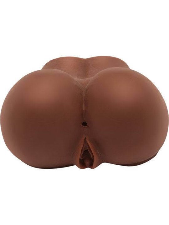 Act Big Ass Banger - Masturbatore Uomo Realistico Ano e Vagina con Vibrazione Marrone