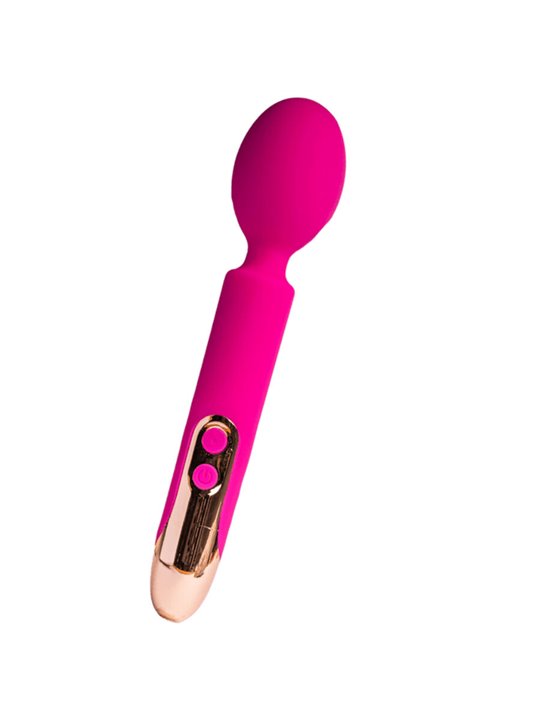 Rocks-Off Oriel - Vibratore a Bacchetta Fucsia con Testina Flessibile
