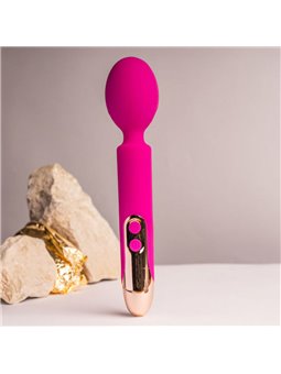 Rocks-Off Oriel - Vibratore a Bacchetta Fucsia con Testina Flessibile