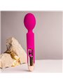 Rocks-Off Oriel - Vibratore a Bacchetta Fucsia con Testina Flessibile