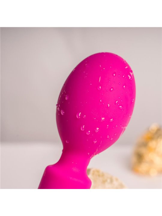 Rocks-Off Oriel - Vibratore a Bacchetta Fucsia con Testina Flessibile
