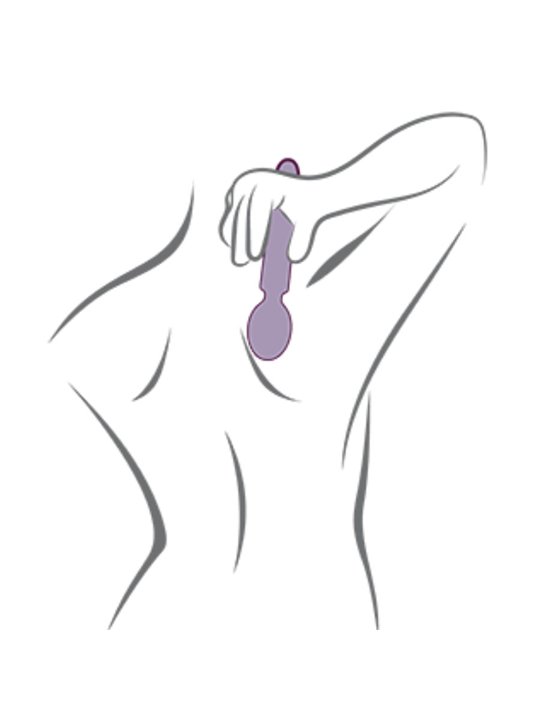Rocks-Off Oriel - Vibratore a Bacchetta Fucsia con Testina Flessibile