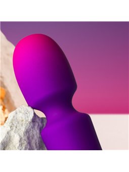 Rocks-Off Glo-Girl Wand - Purple Silicone Wand Vibrator