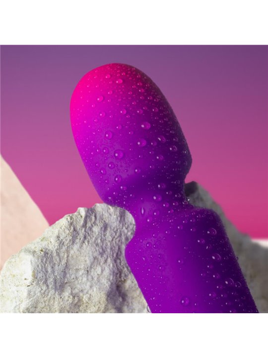 Rocks-Off Glo-Girl Wand - Purple Silicone Wand Vibrator