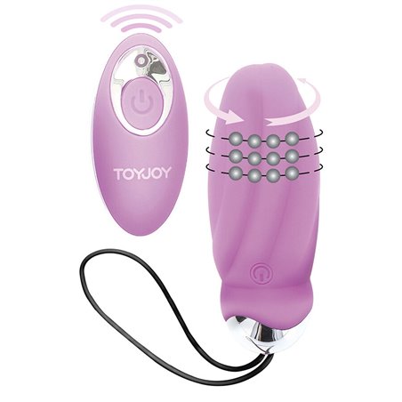 Toyjoy You Crack Me Up - Ovetto Vibrante Rotante Rosa con Telecomando