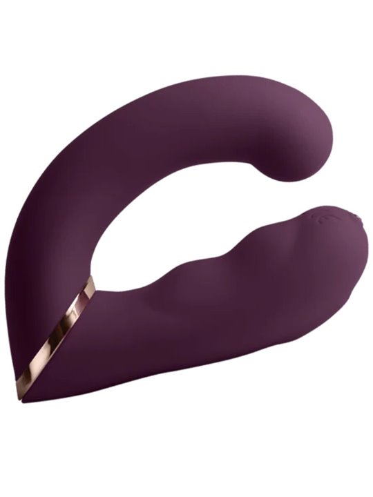 Rocks-Off Gemini - Purple G-Spot Clitoral Stimulator Vibrator
