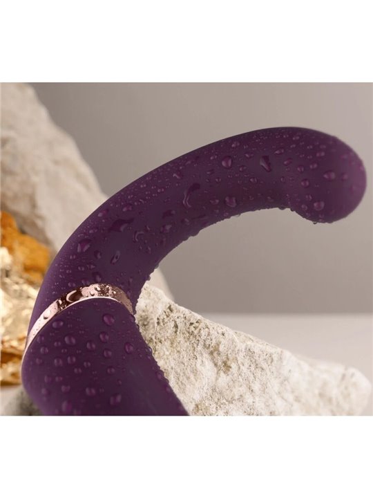 Rocks-Off Gemini - Purple G-Spot Clitoral Stimulator Vibrator