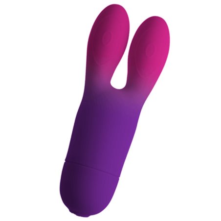 Rocks-Off Glo-Girl Bunny - Flexible Purple Rabbit Vibrator