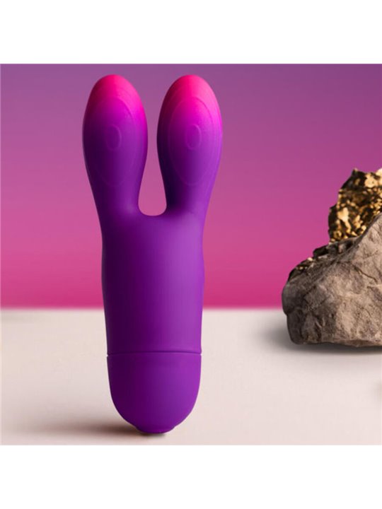 Rocks-Off Glo-Girl Bunny - Vibratore Rabbit Flessibile Viola