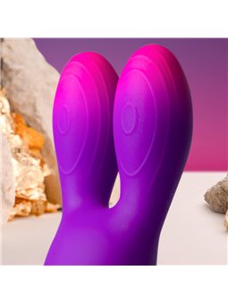 Rocks-Off Glo-Girl Bunny - Vibratore Rabbit Flessibile Viola