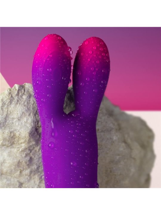 Rocks-Off Glo-Girl Bunny - Vibratore Rabbit Flessibile Viola