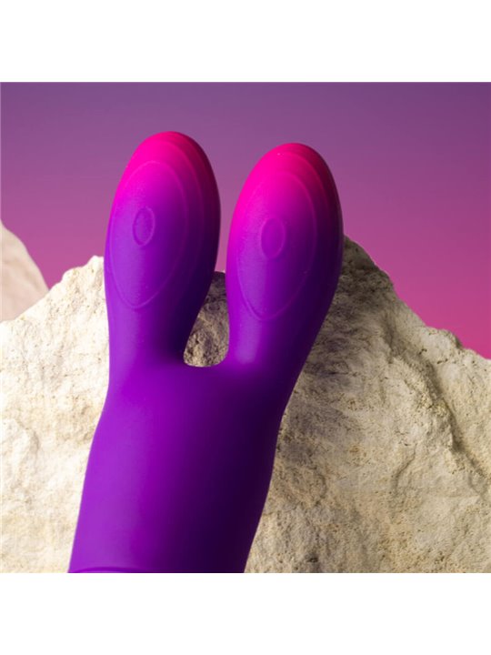 Rocks-Off Glo-Girl Bunny - Vibratore Rabbit Flessibile Viola