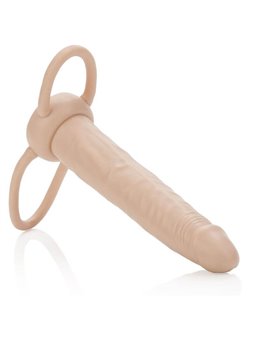 CalExotics Accommodator - Dildo per Doppia Penetrazione - Beige