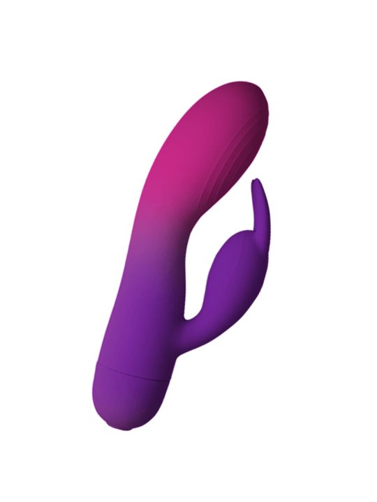 Rocks-Off Glo-Girl Rabbit - Purple Silicone Rabbit Vibrator