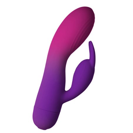 Rocks-Off Glo-Girl Rabbit - Purple Silicone Rabbit Vibrator