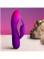Rocks-Off Glo-Girl Rabbit - Purple Silicone Rabbit Vibrator