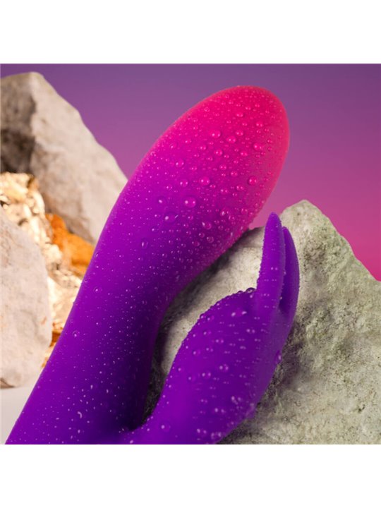 Rocks-Off Glo-Girl Rabbit - Purple Silicone Rabbit Vibrator