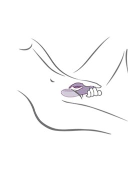 Rocks-Off Glo-Girl Rabbit - Purple Silicone Rabbit Vibrator