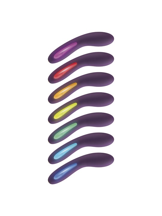 Toyjoy Luminate - Purple G-Spot Vibrator with Multicoloured LED Light