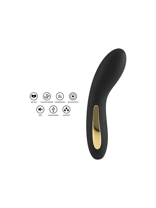 Toyjoy Luminate - Vibratore Punto G Nero con Luce Led Multicolore