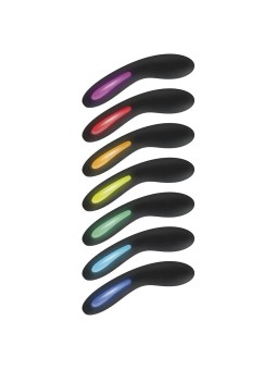Toyjoy Luminate - Vibratore Punto G Nero con Luce Led Multicolore