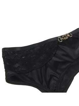 Subblime - Set Reggiseno + Perizoma + Reggiseno in Pizzo Nero L/XL