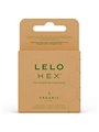 Lelo Hex Organic - Natural Lubricated Condoms Pack of 3