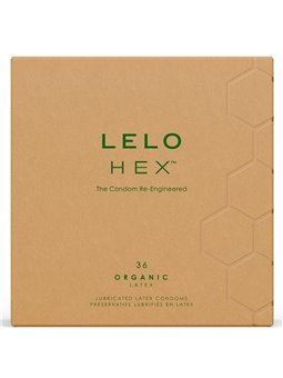 Lelo Hex Organic - Preservativi Naturali Lubrificati Confezione da 36