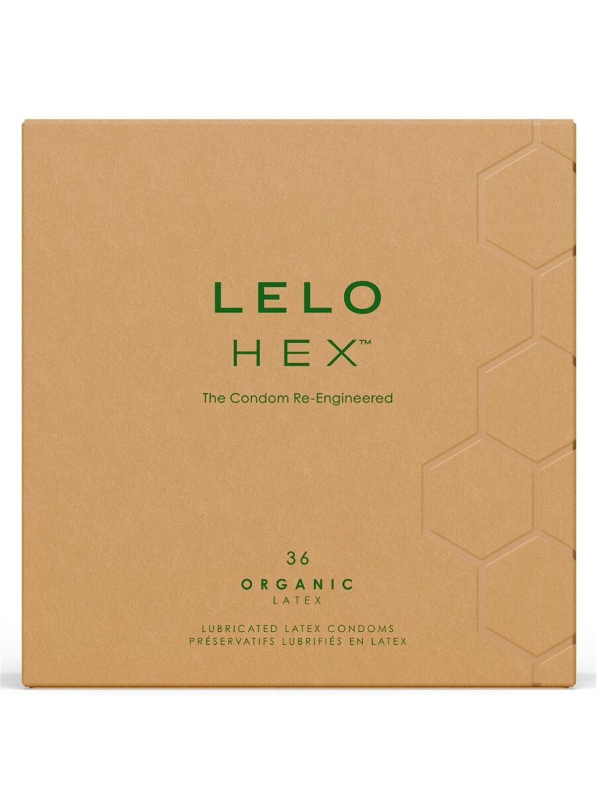 Lelo Hex Organic - Preservativi Naturali Lubrificati Confezione da 36