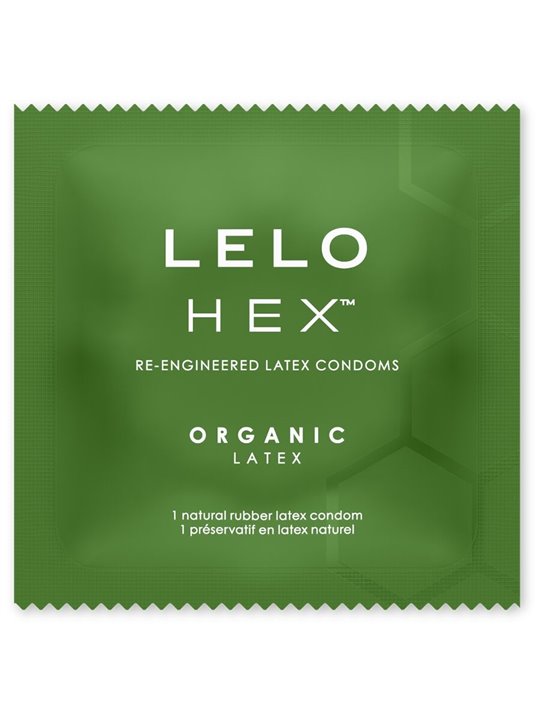 Lelo Hex Organic - Natural Lubricated Condoms Pack of 36