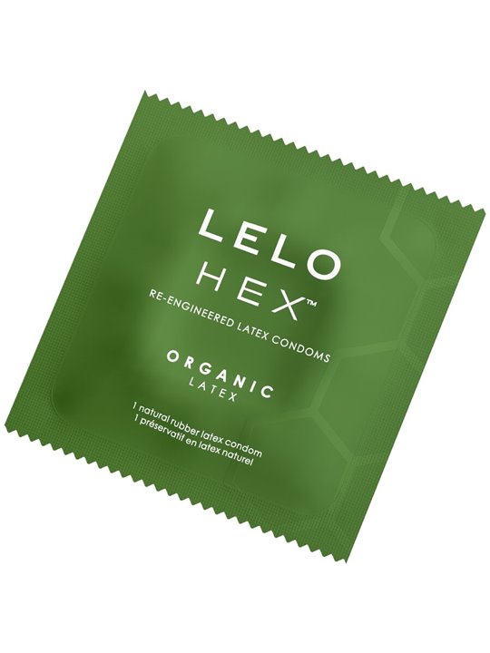 Lelo Hex Organic - Natural Lubricated Condoms Pack of 36