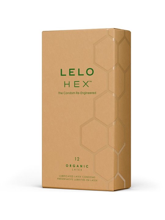Lelo Hex Organic - Preservativi Naturali Lubrificati Confezione da 12