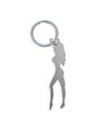 Diablo Picante - Portachiavi Apribottiglia Silhouette Donna Argentato