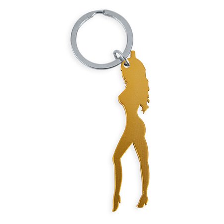 Diablo Picante - Portachiavi Apribottiglia Silhouette Donna Dorato