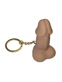 Diablo Picante - Portachiavi Fischietto a Forma di Pene Beige
