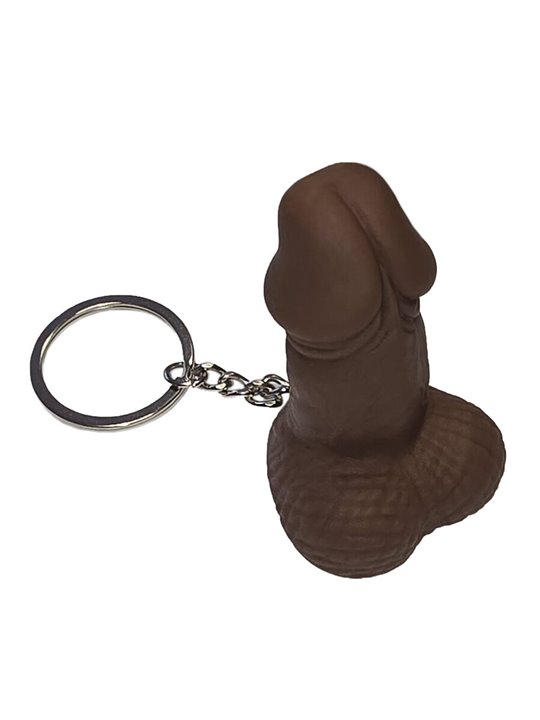 Diablo Picante - Brown Penis-Shaped Whistle Keyring