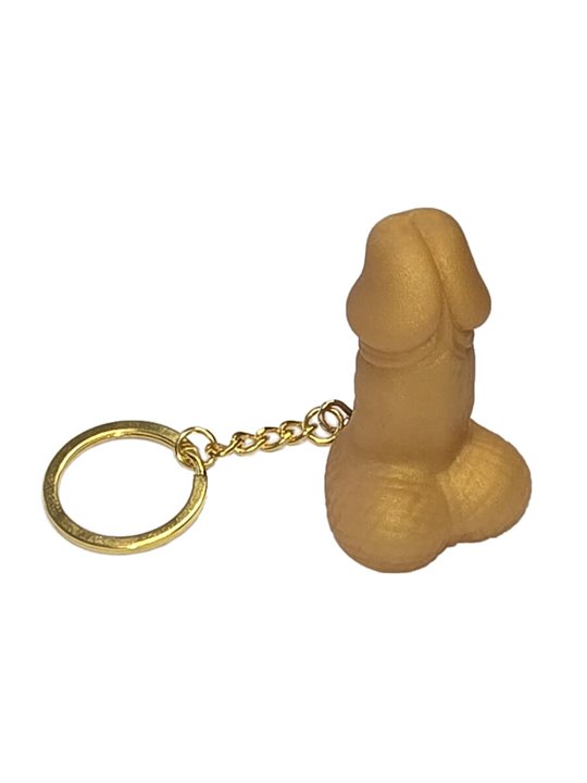 Diablo Picante - Portachiavi Fischietto a Forma di Pene Colore Oro