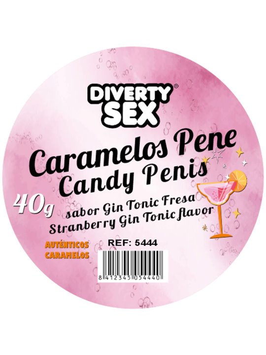 Diablo Picante - 20 Gin and Tonic Flavoured Penis-Shaped Sweets